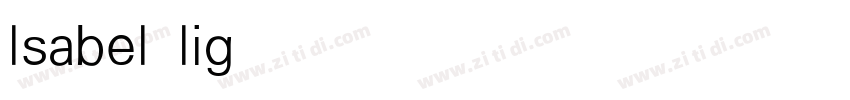 lsabel light字体转换